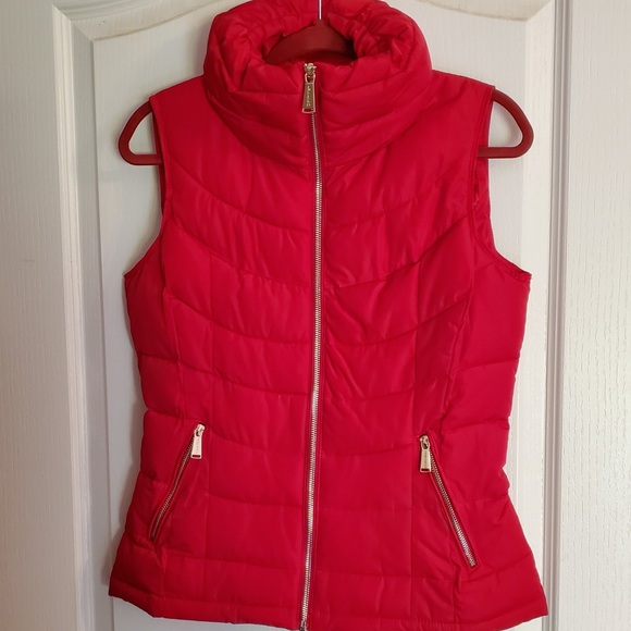 Calvin Klein Jackets & Blazers - Calvin Klein, Red Vest, Zip Up, Small, NWT